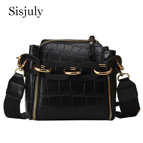 

sisjuly wide strap women messenger bags vintage women crossbody bags small pu leather handbags bolsa