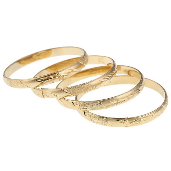

gold color bangles charm copper fashion jewelry for women for party wedding anniversary jewelry, Black