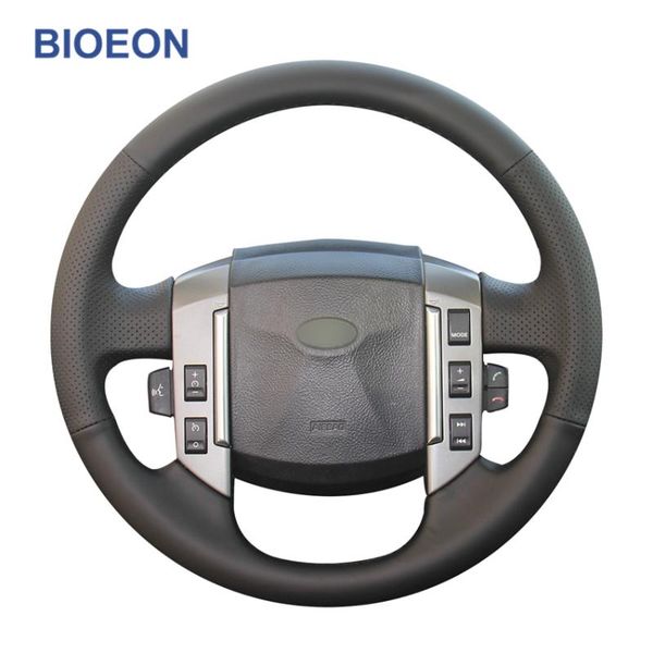 

black pu artificial leather steering wheel cover for discovery 3 2004-2009