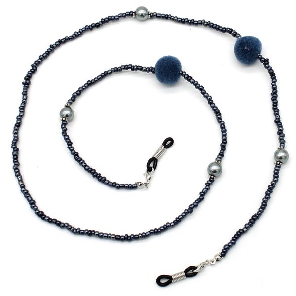 

crystal pearl beads tassel beaded eyeglasses chain reading glasses rope sunglasses strap cord holder neck band accessories, Silver