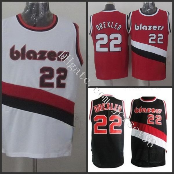 

portland trail blazers men #22 clyde drexler black nba swingman jersey