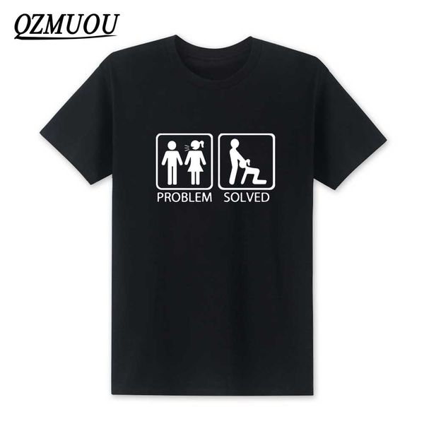 

new 2020 problem solved t shirts funny print man t shirts men cotton short sleeve t shirt fashion hip hop mens tees xs-xxl