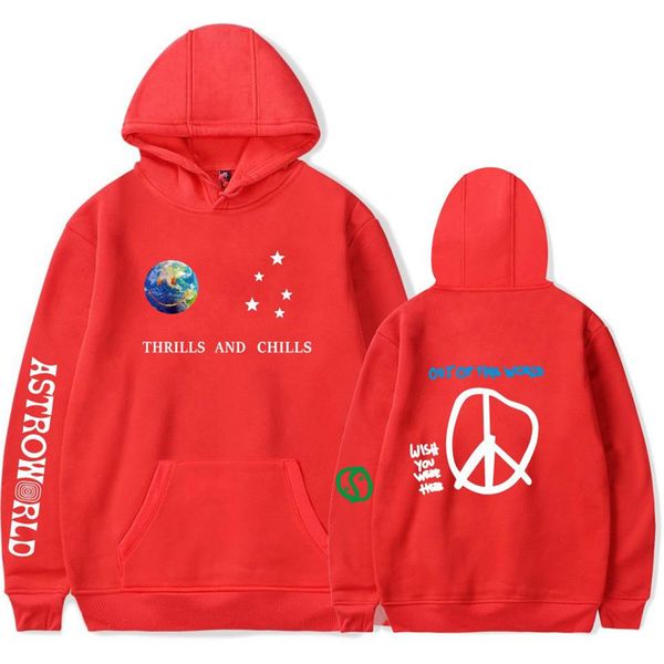 

dropshipping mens designer astroworld travis scott hoodies pullover hooded collar cotton hoodie autumn winter casual sweatshirts wholesale, Black