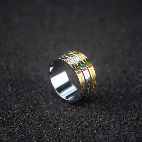 

wide ring band 3 color rings vintage accessories for men handmade jewelry for women party rings, Silver