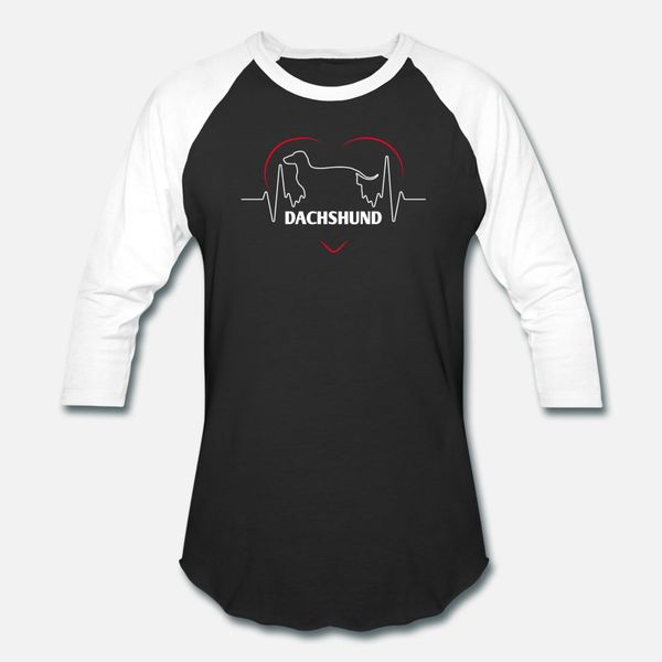 

funny dachshund dachshund silhouette heartbeat t shirt men create short sleeve o neck male famous fashion spring autumn natural shirt