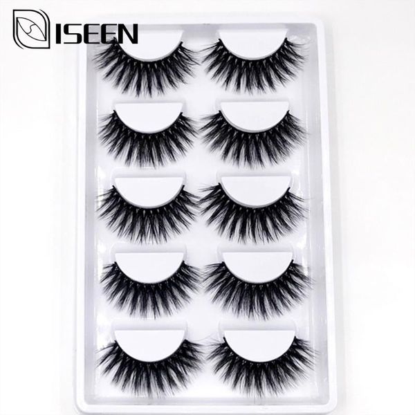 

5pairs 3d faux mink eyelashes thick false eyelash criss-cross strands cruelty high volume mink lashes dropshipping