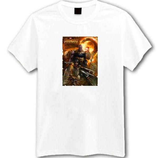 

2020 Avengers: Infinity War Black Order White T-shirt Men High Quality Tops Breathanle Casual Men Tees