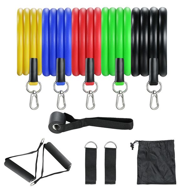 

resistance bands 11 pcs/set pull rope fitness exercises latex tubes pedal exerciser body training workout yoga gym exercise
