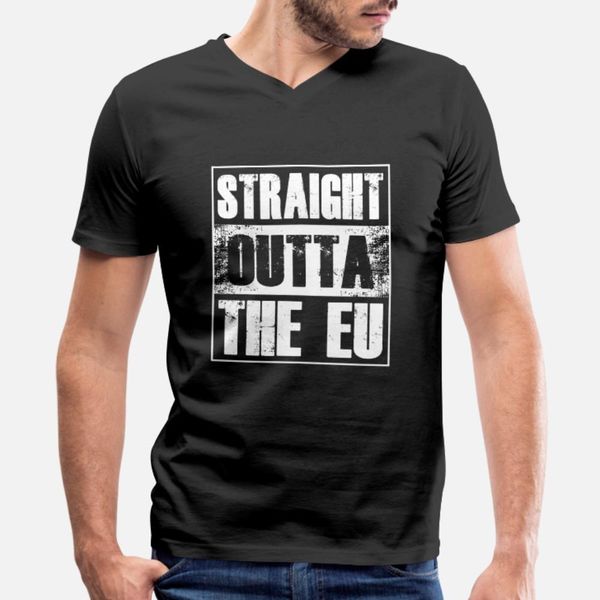 

straight outta the eu uk brexit europe exit gift t shirt men design tee shirt s-3xl pictures fitness casual spring unique shirt