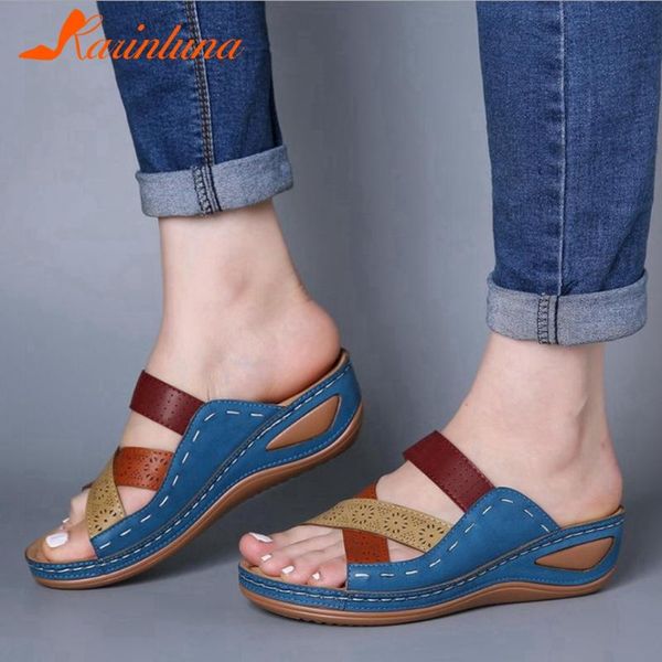 

karin new design 2020 big size 43 dropship comfortable shoes woman slippers female slip on mix color summer slippers women, Black