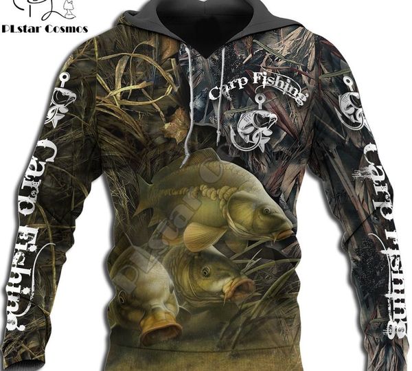 

2020 fashion men hoodie cool carp fishing 3d printed harajuku sweatshirt casual pullover hoodies sudadera hombre kj085 cx200722, Black