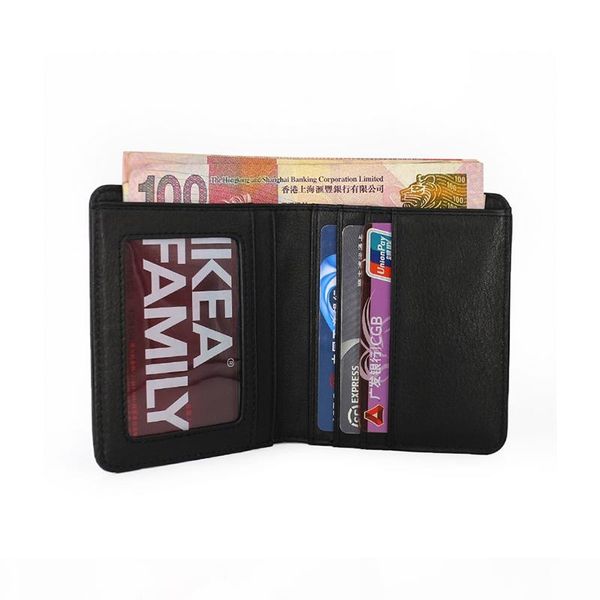 

2020 fashion leather men wallet leisure women wallet genuine leather wallets for men card holders purse c61256, Red;black