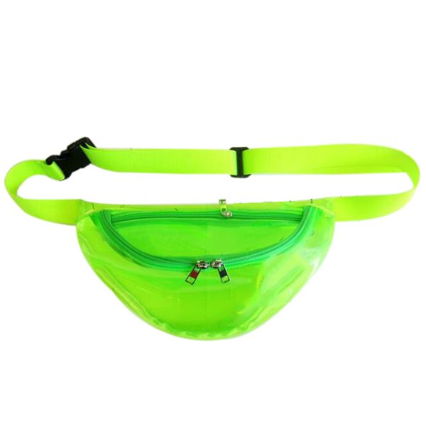 

multi-function jelly transparent purse harajuku style personality outdoor sports cross-body chest bag