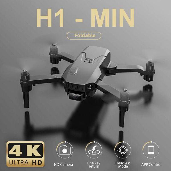 

new h1 mini drone 4k hd professional camera wifi fpv visual transmission air pressure height maintain foldable rc quadcopter