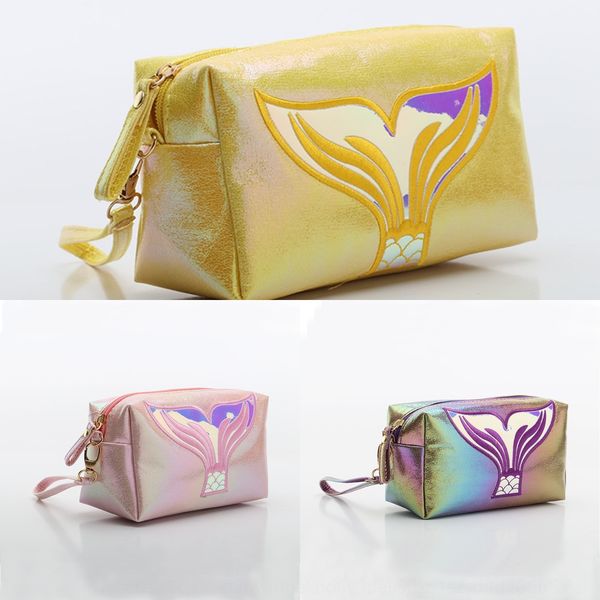 

2020 русалки лазер отечественной мило вышитого косметического фиштейл косметического мешок красочных хранения мультфильма мешок rjhsw