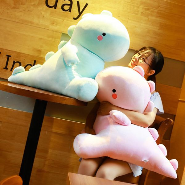 

ultra soft lovely dinosaur plush doll huggable pink/blue stuffed dino toy kids huggable animals plush toy 30/40/50cm y200723