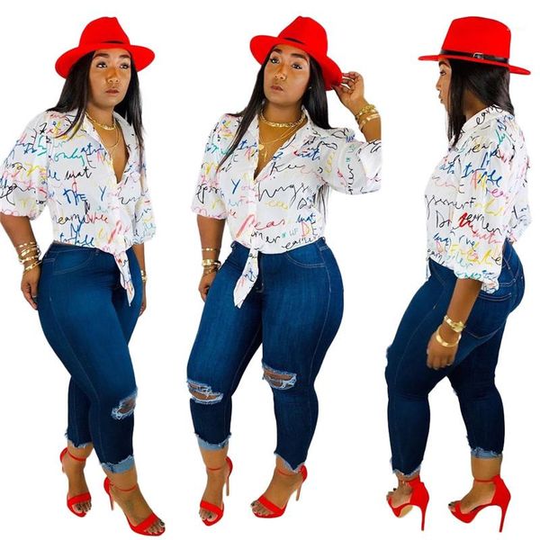 

autumn long sleeve print fashion slim casual blouses female clothing 202 womens designer shirts spring, White