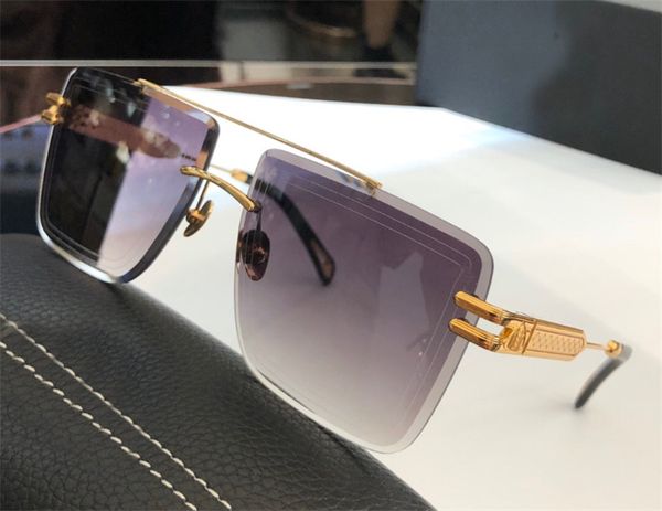 

k gold men sunglasses car glasses duskii fashion designer outdoor uv400 glasses square frameless crystal cut lenses, White;black