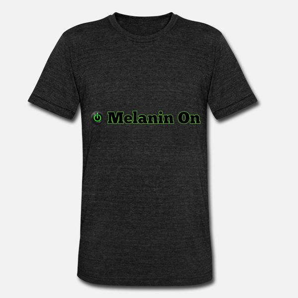 

melanin on t shirt men designing short sleeve round neck clothing anti-wrinkle basic spring vintage shirt