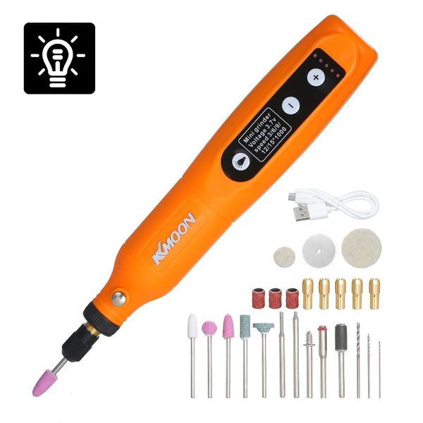 

kkmoon multi-functional mini electric grinder set electric drill grinding rotary tool kit for milling polishing engraving