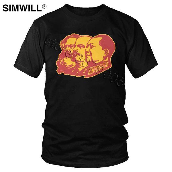 

unique karl marx t-shirt lenin mao tees fashion 100% cotton tshirtt for men short sleeves communism marxism socialism t shirts