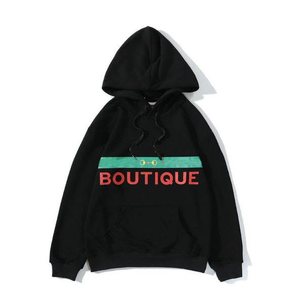 

2020 fashion hoodies for men letters printed women sweatshirts homme pullovers streetwear hooded long sleeve, Black