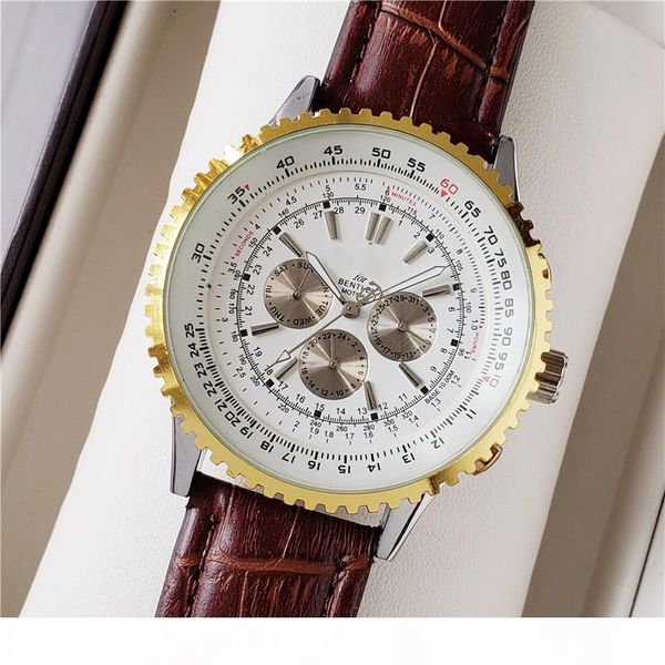 

mechanical watches brand new watch luxury mens watches all pointers work stainless steel band business watches luxury relogio masculino, Slivery;brown