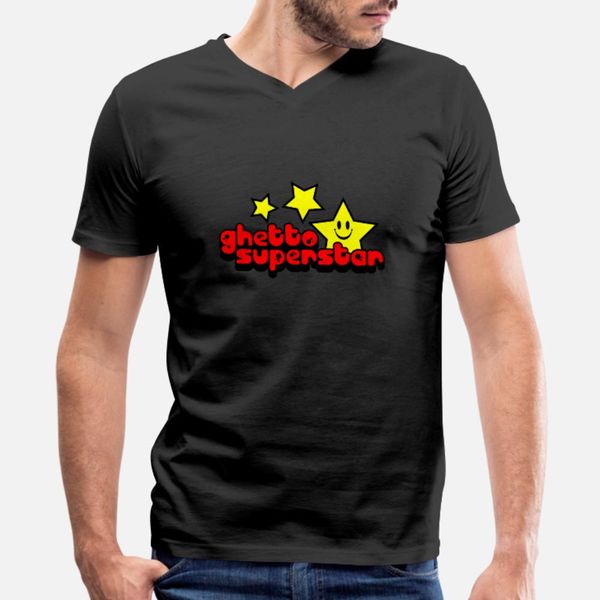 

ghetto superstar t shirt men designing 100% cotton plus size 3xl outfit sunlight basic summer style unique shirt