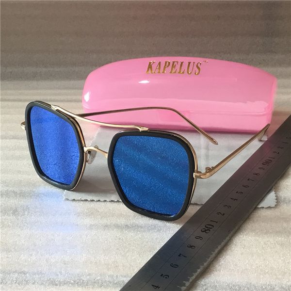 

kapelus metal frame sunglasses marine sunglasses square glasses anti-glare illuminating, White;black