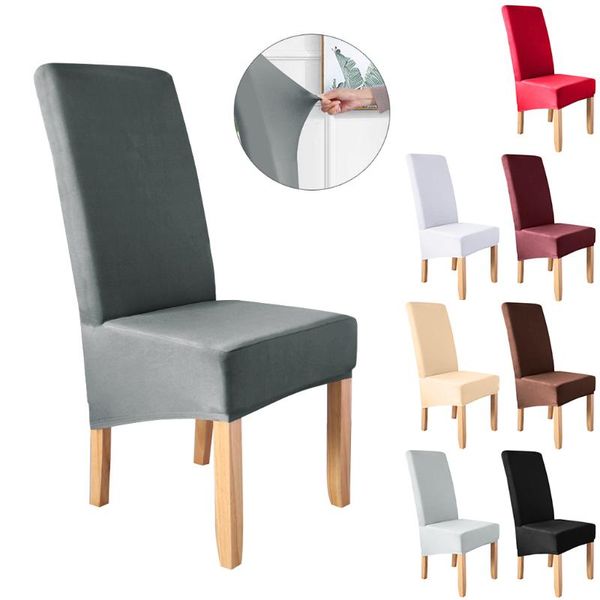 

chair covers cover 1/2/4 pcs stretch spandex solid slipcover for dining room wedding large party banquet kitchen festival decor d30