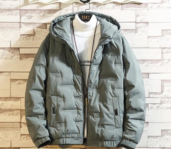 

2019 winter jacket men and coat peffer parka jacket men winter clothes for down casual plus size hooded m-5xl, Black