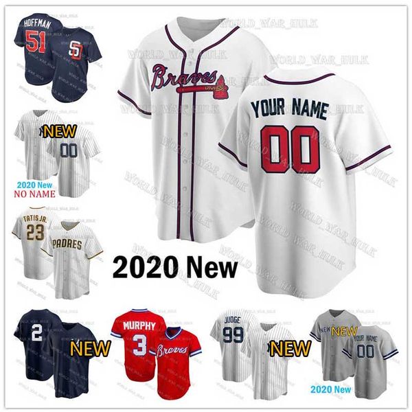 

braves jerseys 13 ronald acuna jr. 1 ozzie albies yankees aaron judge 10 chipper jones 29 john smoltz johan camargo padres fernando tatis, Blue;black