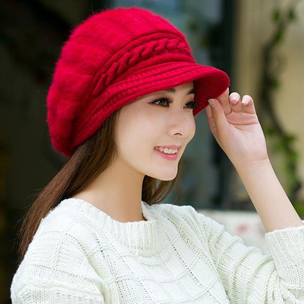 

women beret cap,french autumn&winter solid colors soft felt wool beanie fur hat,fashion berets gorros de mujeres w1, Blue;gray