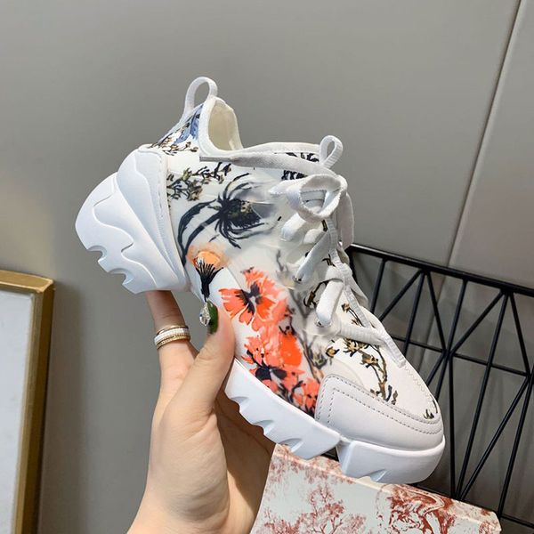 

new d-connect men designer shoes real leather designer multicolor gradient technical fabric sneakers women famous shoes s03, Black