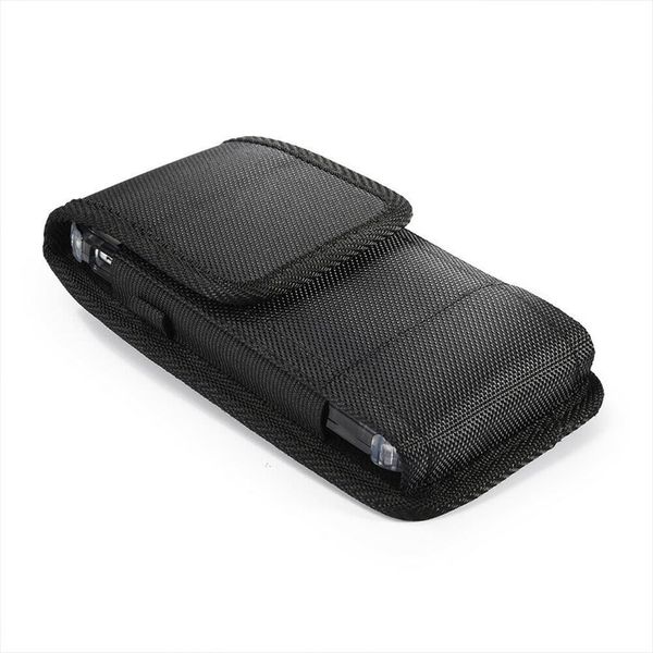 

new man phone pouch hanging waist storage bag fanny pack black classic belt clip pouch case waist bag buckle on belts phone