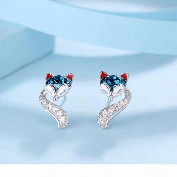 

2019 accessories swarovski luxury designer stud earrings women jewelry shining crystal letter with diamondb3c6#, Golden;silver
