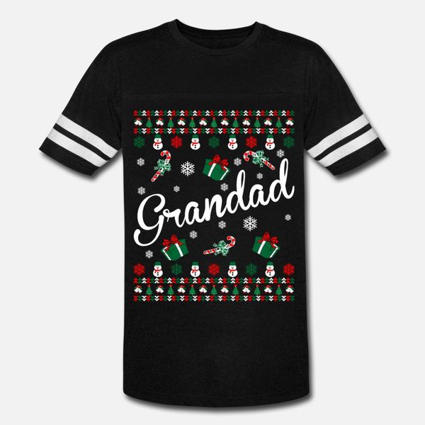

grandad ugly christmas sweater t shirt men designs cotton round neck basic solid graphic funny casual spring outfit shirt