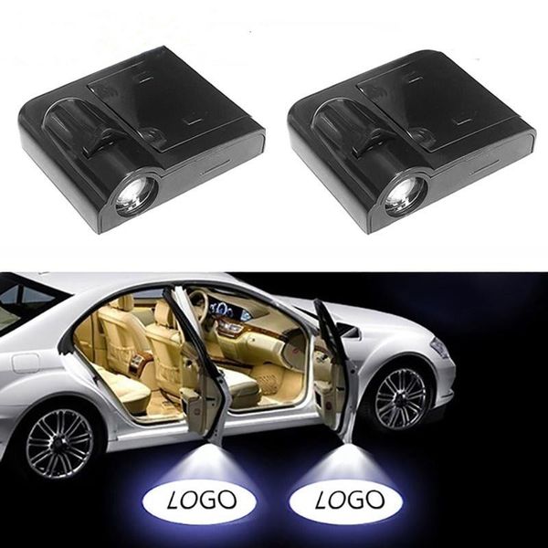 

2x shadow lamp projector light car led wireless door logo light welcome decor lamp laser atmosphere car accessories