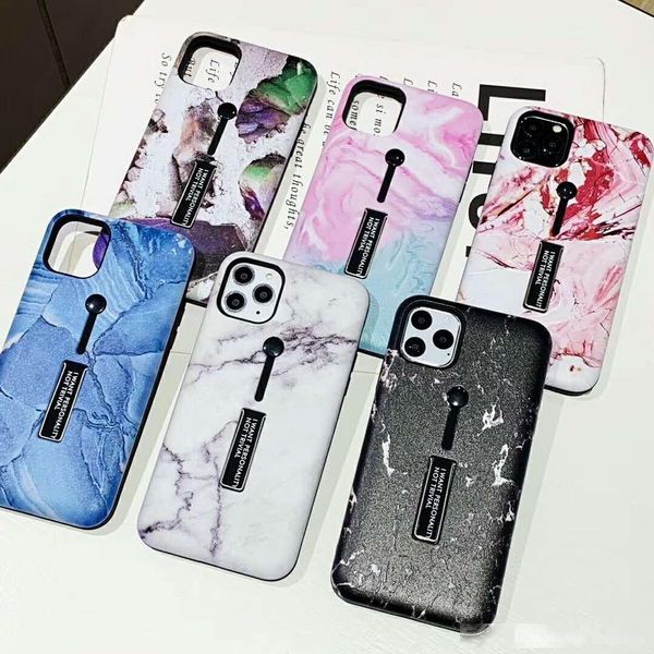 

2020 new marbling case for iphone 11pro xs max xr shockproof tpu soft cover for 6 7 8 plus x with kickstand yy