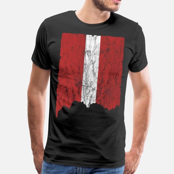 

latvia flag used look gift idea t shirt men character 100% cotton round neck fit cute humor spring natural shirt