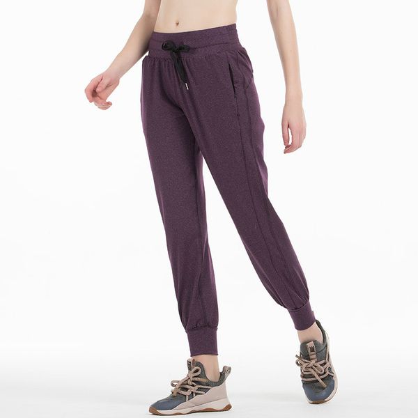 

high waist squatproof fitness joggers yoga pants women stretchy running workout sport trousers with two side pocket, White;red