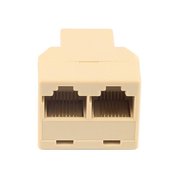 

rj45 splitter adapter 1 to 2 dual female port cat5/6 lan ethernet sockt network connections p15