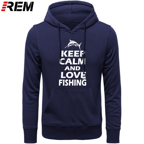 

rem fishinger men keep calm and go fish cotton long sleeve funny gift hoodies, sweatshirts