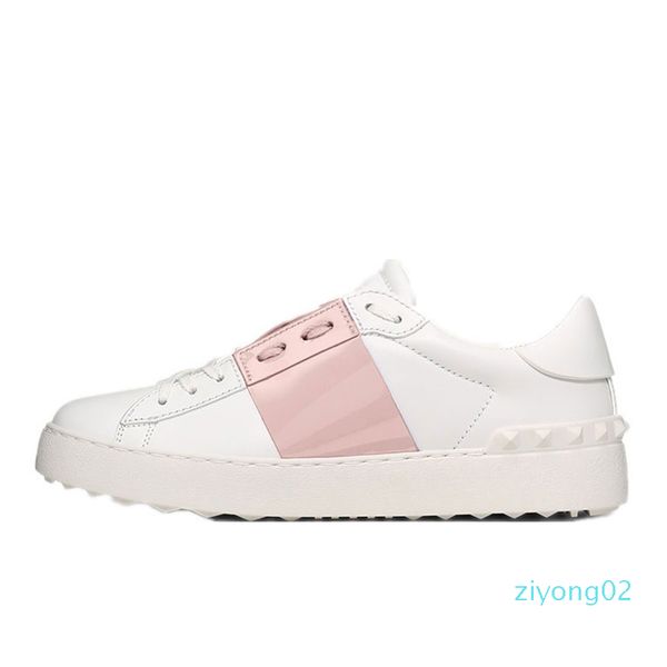 

new arrival casual shoes white black red fashion mens women leather breathable shoes open low sports sneakers size 35-46z02