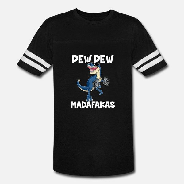 

pew pew madafakas t rex динозавр t shirt men сыпучие 100% хлопок плюс размер 3xl basic solid сыпучие building spring pattern