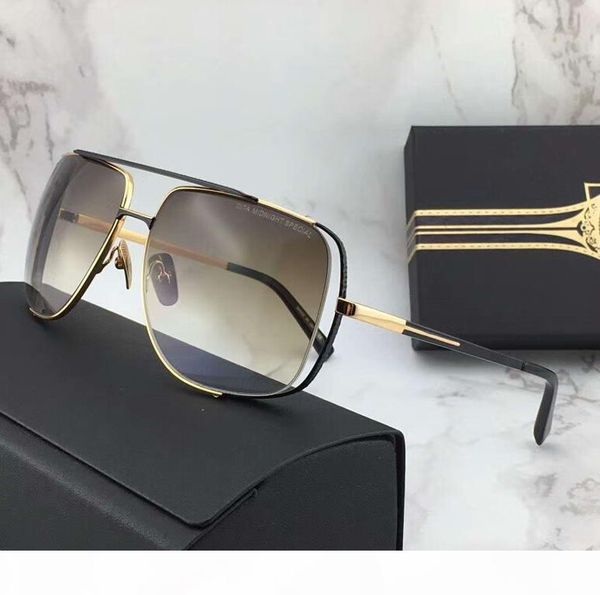 

mens minight sunglasses black gold brown shades sun glasses eyewear driving glasses fashion new in box, White;black