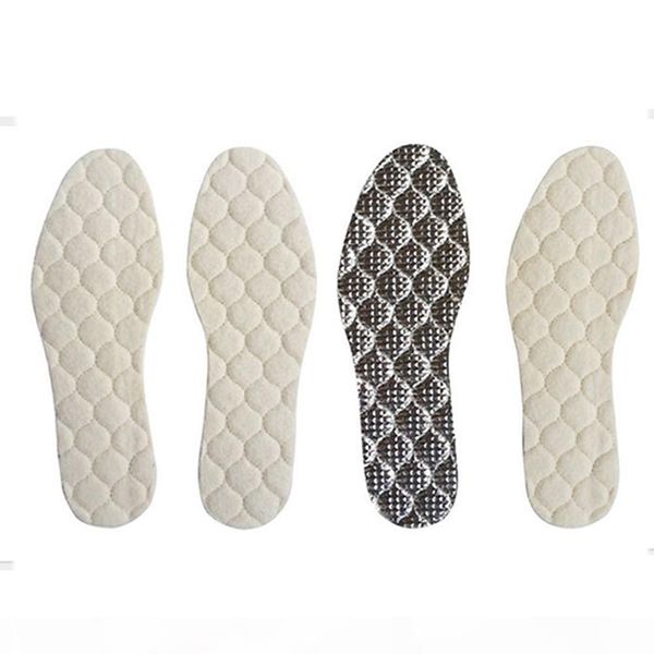 

winter artificial wool warm shoe pad shoes insoles shoe pad for snow boots shoes aluminum film warm insole, White;pink