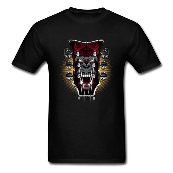 

monkey king guitar head stock all cotton t shirt for men summer t-shirt gift coupons round neck clothing shirt short sleeve