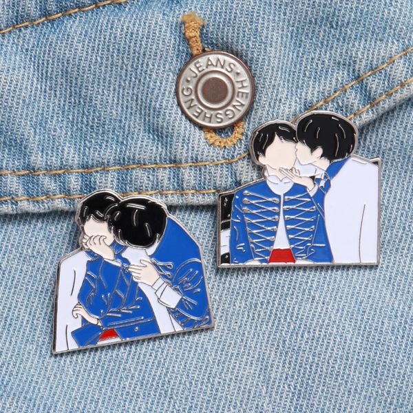 

kpop enamel pin bangtan boys lapel pins metal badge brooch kpop accessories jewelry gift for fans, Gray