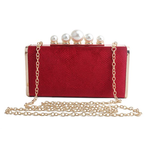 

2020 luxury pearl elegant women gold chain evening bags fashion women day clutches purses wedding party evening bags